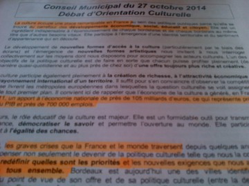 Débat d'Orientation Culturelle : définir des priorités